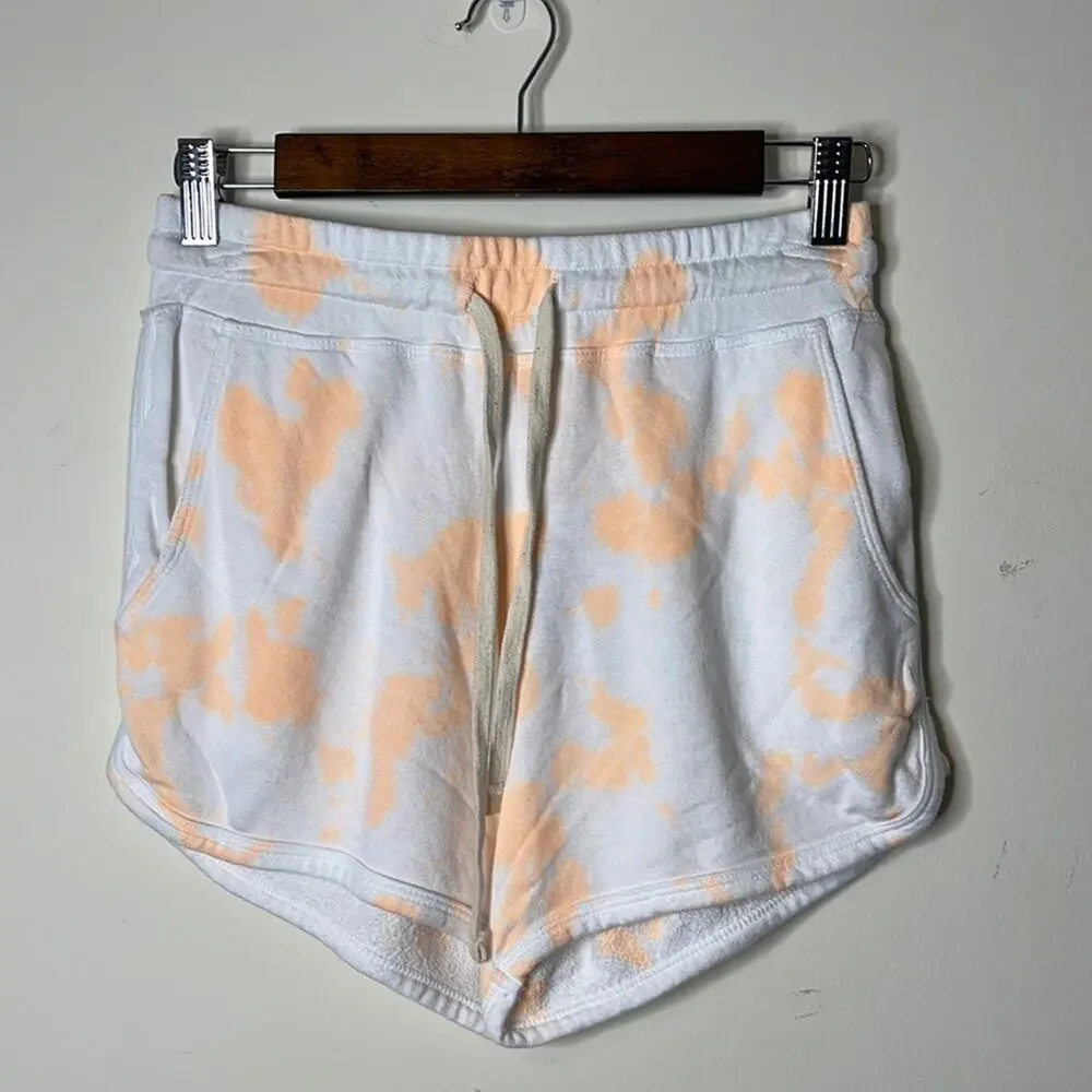 Women's Cream Tie-Dye Lounge Shorts